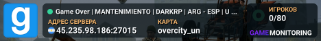 Game Over | MANTENIMIENTO | DARKRP | ARG - ESP | Unity.net.ar