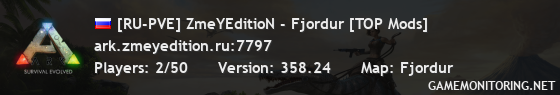 [RU-PVE] ZmeYEditioN - Fjordur [TOP Mods]