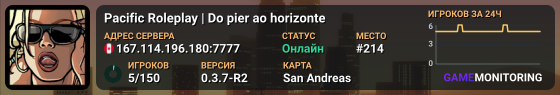 Pacific Roleplay | Do pier ao horizonte