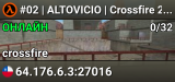 #02 | ALTOVICIO | Crossfire 24/7 Nerf Server [SA]