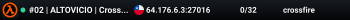 #02 | ALTOVICIO | Crossfire 24/7 Nerf Server [SA]