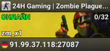 24H Gaming | Zombie Plague [FreeVIP|Bazooka|Points]