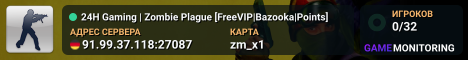 24H Gaming | Zombie Plague [FreeVIP|Bazooka|Points]