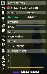 Counter-Strike 1.6 Xanders08 Server