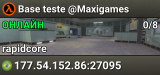 Base teste @Maxigames