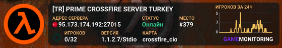 [TR] PRIME CROSSFIRE SERVER TURKEY