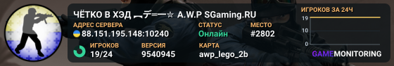 ЧЁTKO B XЭД ︻デ═一✮ A.W.P 🎯 SGaming.RU