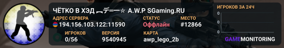 ЧЁTKO B XЭД ︻デ═一✮ A.W.P 🎯 SGaming.RU
