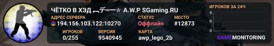 ЧЁTKO B XЭД ︻デ═一✮ A.W.P 🎯 SGaming.RU