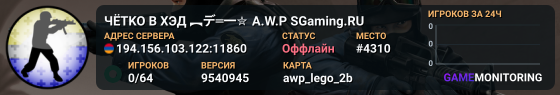 ЧЁTKO B XЭД ︻デ═一✮ A.W.P 🎯 SGaming.RU