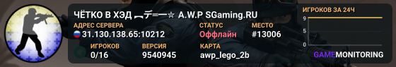 ЧЁTKO B XЭД ︻デ═一✮ A.W.P 🎯 SGaming.RU