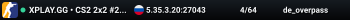 XPLAY.GG • CS2 2x2 #2 • [RU]
