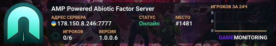 AMP Powered Abiotic Factor Server