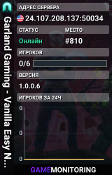 Garland Gaming - Vanilla Easy New 8/26