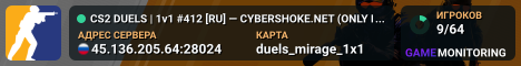 CS2 DUELS | 1v1 #412 [RU] — CYBERSHOKE.NET (ONLY MIRAGE)