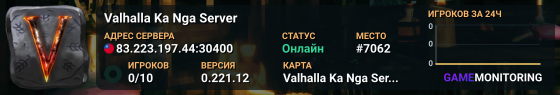 Valhalla Ka Nga Server