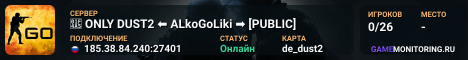 💥 ONLY DUST2 ⬅️ ALkoGoLiki ➡️ [PUBLIC]