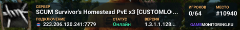 SCUM Survivor's Homestead PvE x3 [CUSTOMLOOT]