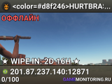 <color=#d8f246>HURTBRASIL 10x</color> - Home/Max5/Mods/Events