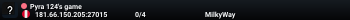 Pyra 124's game
