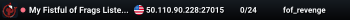 My Fistful of Frags Listen Server
