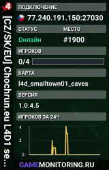 [CZ/SK/EU] Chochrun.eu L4D1 server #1