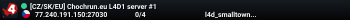 [CZ/SK/EU] Chochrun.eu L4D1 server #1