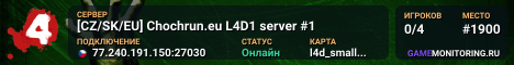 [CZ/SK/EU] Chochrun.eu L4D1 server #1