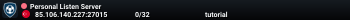 Personal Listen Server