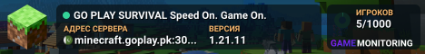 GO PLAY SURVIVAL Speed On. Game On.