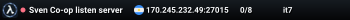 Sven Co-op listen server