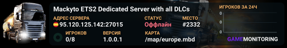 Mackyto ETS2 Dedicated Server with all DLCs