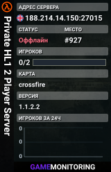 Private HL1 2 Player Server