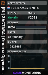 [RU] ЗАСТАВА | Откаты Оружия | Ванила