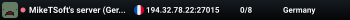MikeTSoft's server (Germany)