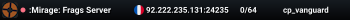:Mirage: Frags Server