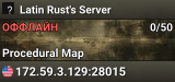 Latin Rust's Server