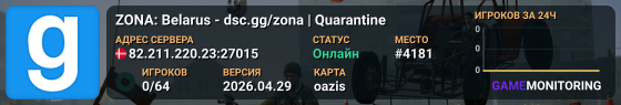 ZONA: Belarus - dsc.gg/zona | Quarantine
