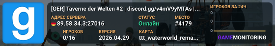 [GER] Taverne der Welten #2 | discord.gg/v4mV9yMTAs | TTT2