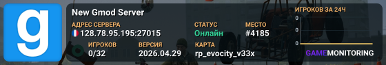 New Gmod Server