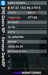 [FR] Gears RP - Serveur DarkRP