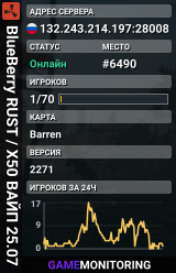 BlueBerry RUST / X50 ВАЙП 25.07