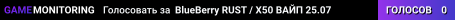 BlueBerry RUST / X50 ВАЙП 25.07