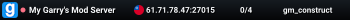My Garry's Mod Server