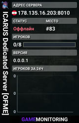 ICARUS Dedicated Server [OFME]