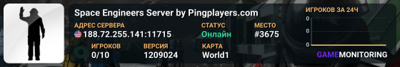 Space Engineers Server by Pingplayers.com