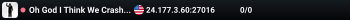 Oh God I Think We Crashed