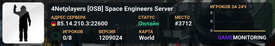 4Netplayers [OSB] Space Engineers Server