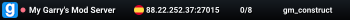 My Garry's Mod Server