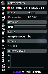 Euro Truck Simulator 2 server MIO